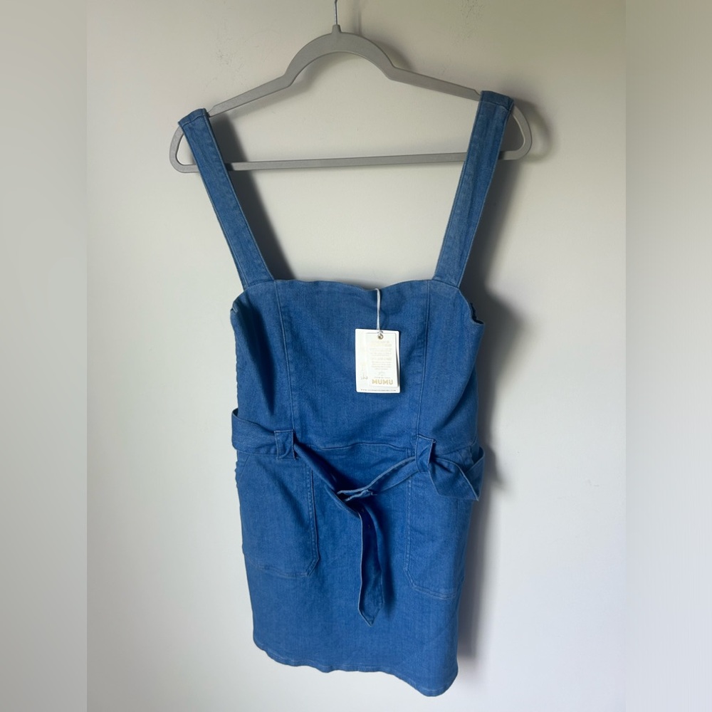 Show Me Your Mumu Denim Mini Dress